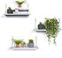 Set 3 MITIME Floating Shelves of Rustic Solid Wood Floating Shelf Wall Storage Shelves for Living Room, Bedroom