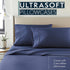 HC Collection King Pillow Cases Set of 2 - Microfiber, Extra Soft, Navy, Easy Care & Machine Washable