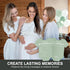 50 (Set 50) Baby Shower Advice & Prediction Cards - For Guests - Green Onesie Double Sided Advice + Predictions Cards