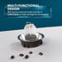 Glass Range Coffee Server for Pour Over Coffee & Tea - 800ml/27oz Ovalware Microwave Safe & Heatproof Glass Body
