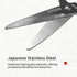 Seki Japan Left Handed Multifunctional Kitchen Scissors - Stainless Steel Blade Soft Grip Kitchen Shears