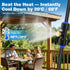Mellbree 45FT/14M, 12 Nozzles 3/4" Misters for Outside Patio Pre-Assembled Misting Cooling System with Brass & Adapter
