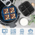 Webake Silicone Air Fryer Brownie Pan, Nonstick 2.6" Square Silicone Mold for Baking S'mores, Set of 2