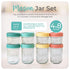 Mason Bottle Breast Milk Storage Glass (4oz & 8oz, 8-Pack) - Reusable Airtight Stackable Baby Food Jars with Lids