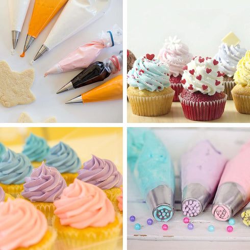 Piping Bags, Pastry Bags 12 Inch 100pcs, Disposable Icing Piping Bags for Cookie/Cake Decorating Supplies