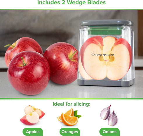 PrepNaturals 3-in-1 French Fry Cutter - Manual Potato Cutter for Fries and Vegetable Chopper