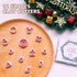 KEOKER Christmas Clay Cutters, 12 Shapes Mini Cutters for Earrings Making, Small Christmas Tree Clay Cutters