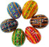 Set 6 2.5 Inches BestPysanky of Folk Art Patterns Wooden Ukrainian Easter Eggs