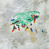 C&F Home Palm Tree with Christmas Lights Beach Coastal Ornament, Green