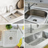 DecorRack 2 Pack Plastic Sink Protectors, 12" x 11" Dish Rack, Protects Kitchen Sink from Damage