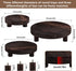 3 6/8/10" Counter Pcs Wood Plant Stand Indoor Outdoor, Round Wood Riser for Decor Wooden Stool Display Stand Flower Pot