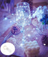 Ranlraka White LED Christmas Fairy Lights for Bedroom Battery Operated String Lights 7Ft