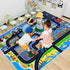 39''x59'' Kids Car Rug Play Mat Carpet for Cars Toys, Educational Road Traffic Carpet Kid Rugs for Playroom Kids Room