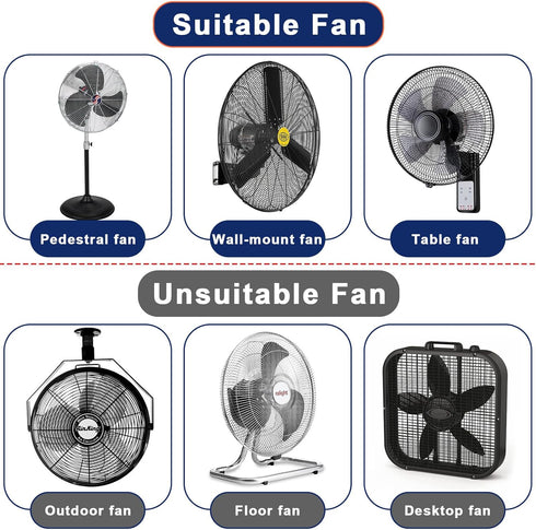 Industrial Fan Cover, Heavy Duty Waterproof & Dustproof Cover for 16-20" Stand Pedestal and Wall Mount Fans