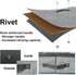 Under Bed Shoe Storage Organizer for Closet - Fits 24 Pairs, Set of 2 with Clear Cover (Herringbone Grey)