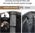Chrislley 45L Slim Laundry Hamper, Narrow Laundry Basket with Handle, Foldable Dirty Clothes Portable Skinny Hamper