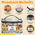 WinzMil 6-Pack Extra Large Toy Storage Bags with Zippers & Labels, Reusable Clear TPU Waterproof Organizer for Kids