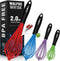 Walfos Silicone Whisk Set of 4, Heat Resistant Kitchen Whisks for Cooking, Non Scratch Balloon Egg Whisk