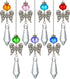 7pcs Crystal Guardian Angel Suncatcher Hanging Glass Chandelier Drops Icicle Prisms Pendants