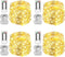 Homemory 4 Pack 20 Ft 60 LED Fairy Lights Battery Operated Christmas