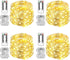 Homemory 4 Pack 20 Ft 60 LED Fairy Lights Battery Operated Christmas