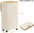 75L Laundry Basket with Wheels, Dirty Clothes Hamper on Wheels, Rolling Tall Laundry Hamper with lid for Laundry Room