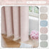 96 Inches 2 Grommet 52x96 Set 2 Beauoop Pink Floral Jacquard Blackout Curtains Long Panels for Living Room Bedroom