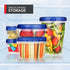 Stock Your Home 8oz Plastic Containers with Twist Top Lids (4 Pack), Airtight Reusable Soup Containers for Leftovers