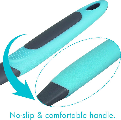 2-Pack PHYEX Dish Brush with Handle, Kitchen Dish Scrubber Soft Dishwashing Brush for Cleaning Pots, Pan, Sink