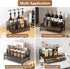 3-Tier 8 35 Countertop Coffee Syrup Rack Organizer, Bottles Syrup Rack with K Cup Storage Basket for Coffee Bar, Bottle
