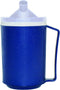 Rehabilitation Advantage Insulated Blue Mug with White Snorkel Lid, Non-Weighted