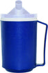 Rehabilitation Advantage Insulated Blue Mug with White Snorkel Lid, Non-Weighted
