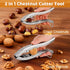 2 1 304 2 2 Upgraded In Chestnut Cutter Tool and Nut Cracker for All Nuts Stainless Steel Walnut Cracker Chestnut