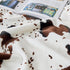 300 90108 inch Bnuitland Cow Printed Fleece Flannel Throw Blanket, GSM Double Sided Fuzzy Fluffy Blanket for Bed Sofa