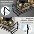 ROFAY 4 Pack Spice Rack Organiser, Wall Mounted Tier Shelf with Adhesive Sticker & Screws for Spices, Herbs, Jars