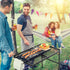 3 VINGLI Outdoor Grill Table, Folding Camping Table, ft Portable Picnic Table Adjustable Height, Lightweight Aluminum