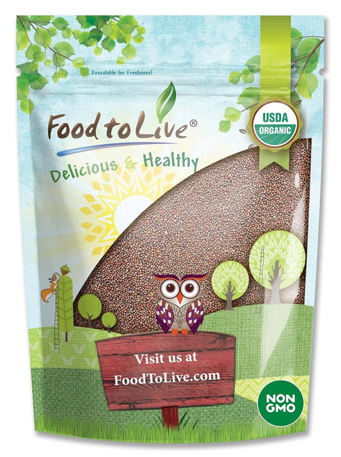 Food to Live Organic Broccoli Seeds for Sprouting, 1.5 Pounds Non-GMO, Vegan,