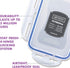 LocknLock Easy Essentials Food Storage Containers, 6-Piece, Clear, BPA Free, Airtight Lids