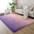 4x6 DweIke Luxury Fluffy Kids Rugs for Living Room Bedroom, Feet Shaggy Pink and Purple Area Rug for Girls Boys
