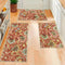 Homcomoda Kitchen Mats 3 Piece Set, Non Slip Washable Floral Kitchen Rugs for Sink, Laundry Room