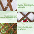 Wood Lattice Fence Panels, 13.4"x78.8" Expandable Natural Wooden Trellis for Climbing Plants, Outdoor Garden