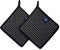 Encasa Homes 8 inches Oven Microwave Potholders (2 pc Set) - Heat Resistant for Kitchen Cooking & Baking