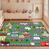 2'5''4' Car Rugs for Kids Toy Car Road Rug for Playroom, Car Traffic Road Play Mat Carpets for Kids Room Bedroom
