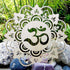 Fourth Level MFG 12" Sacred Om Wood Wall Art - Sacred Geometry Mandala, Zen Home Decoration for Yoga and Meditation
