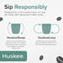 8oz HuskeeCup & Lid, Charcoal Color