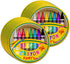 Crayon Birthday Party Supplies Set - Tableware Kit for 16 | Plates, Napkins, Cups