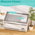 17.5"~20.4", 2 pack SANNO Chest Freezer Baskets, Stainless Steel Storage Organizer Bins with Sturdy Handles for Chest