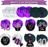 40th Birthday Decorations for Women, Purple Black Silver Foil Hanging Swirls for 40th Birthday Party