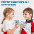 UrJKJV 30 Pack Valentines Cards for Kids Classroom - Sea Animal Building Blocks with Valentine Exchange Cards