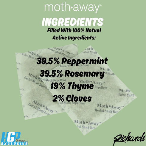 Richards Moth Away/Herbal, Value Pack, 72 sachets
